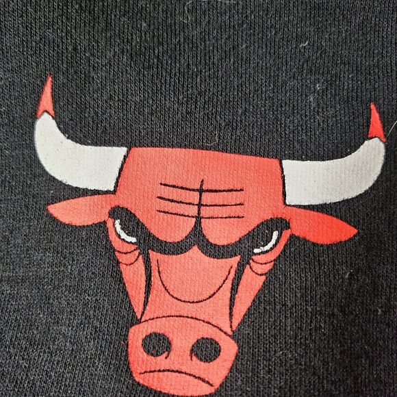 Black Cropped Hoodie with Red Logo - Picture 4 of 7